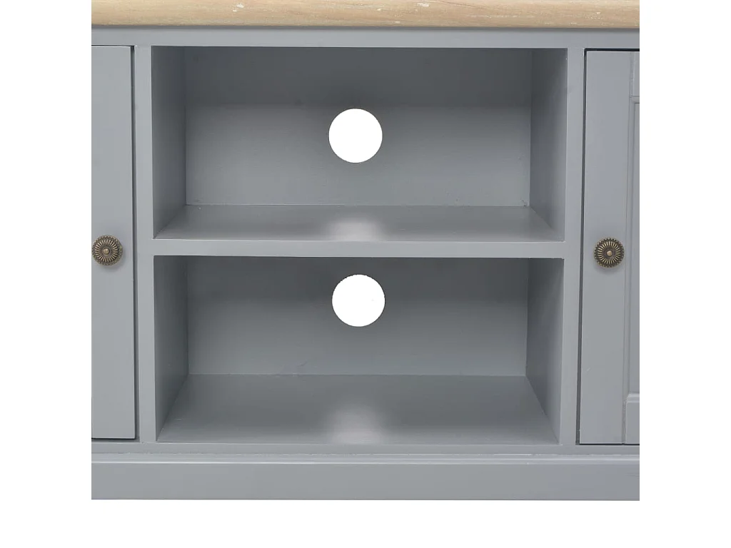 Meuble TV Gris 120 x 30 x 40 cm Bois