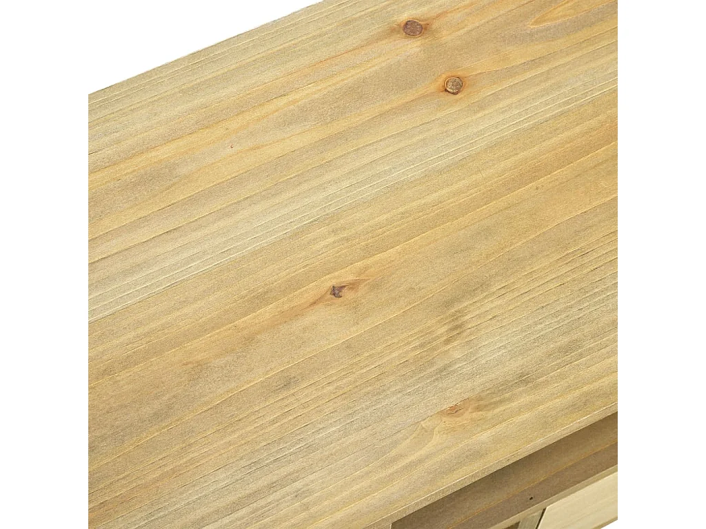 Bruin gesneden tv-meubel 120x30x42 cm hout