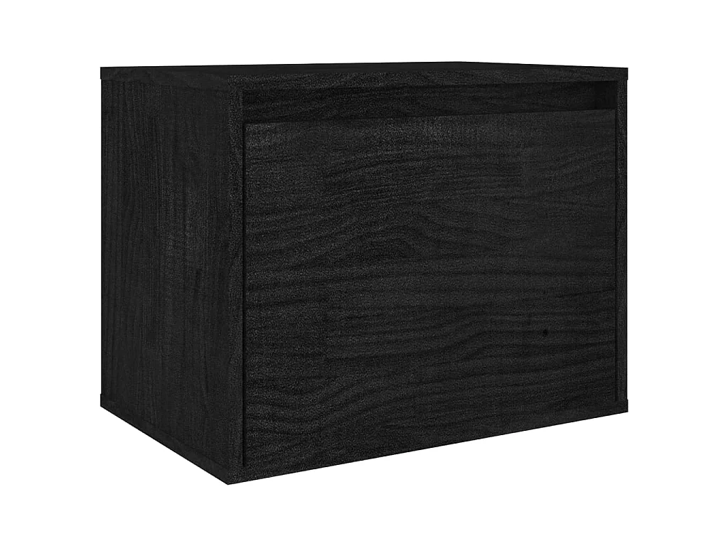 Meubles TV 3 pcs Noir Bois massif de pin