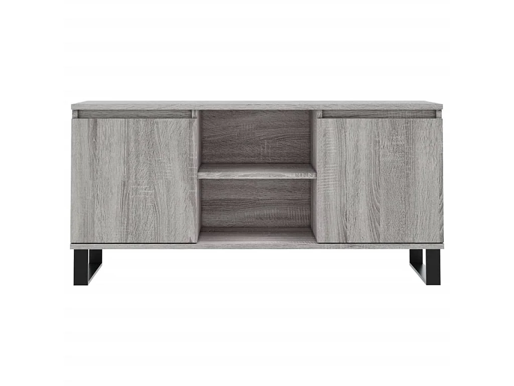 Mueble TV Sonoma gris 104x35x50 cm madera contrachapada