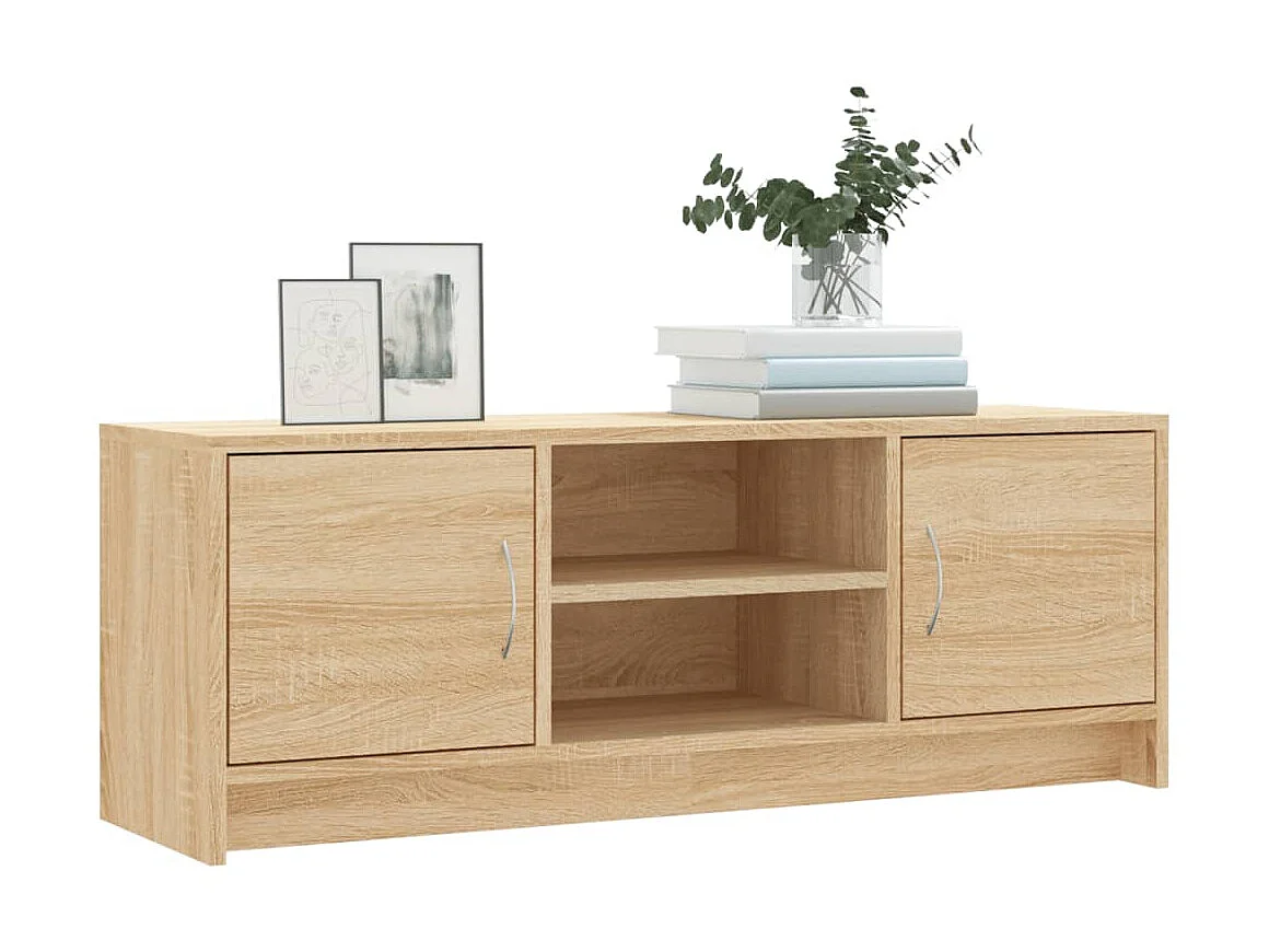 Meuble TV chêne sonoma 102x30x37,5 cm bois d'ingénierie