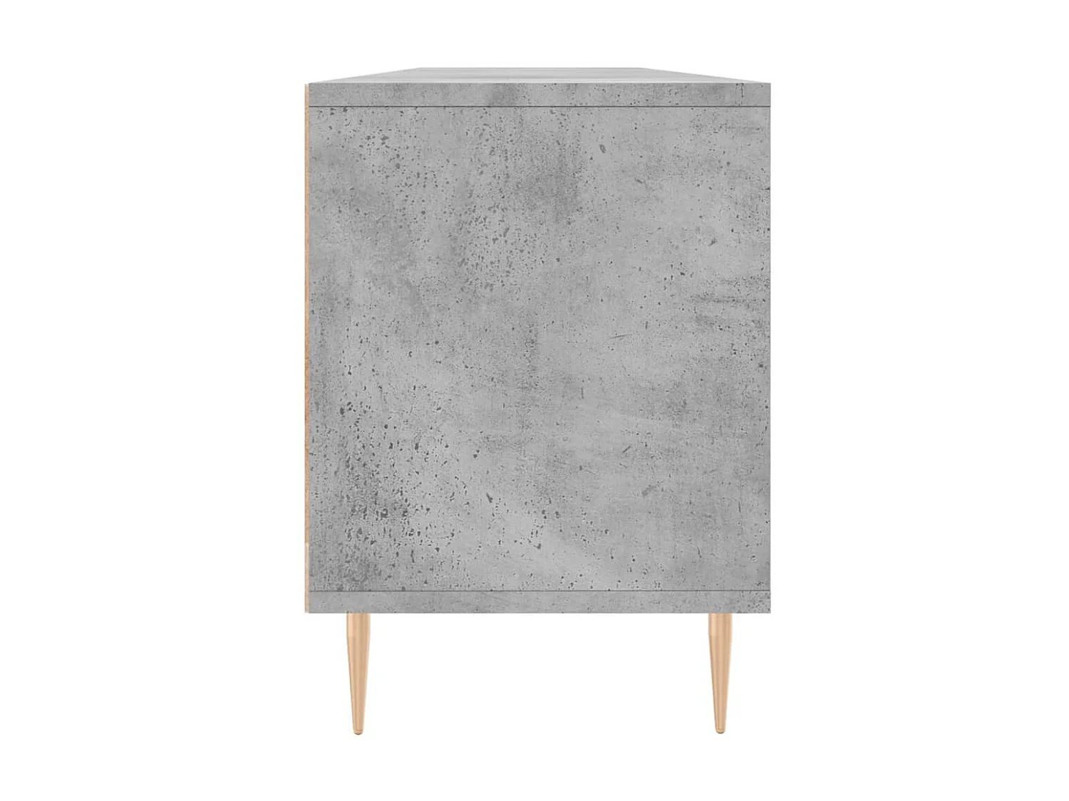 Meuble TV gris béton 150x30x44,5 cm bois d'ingénierie