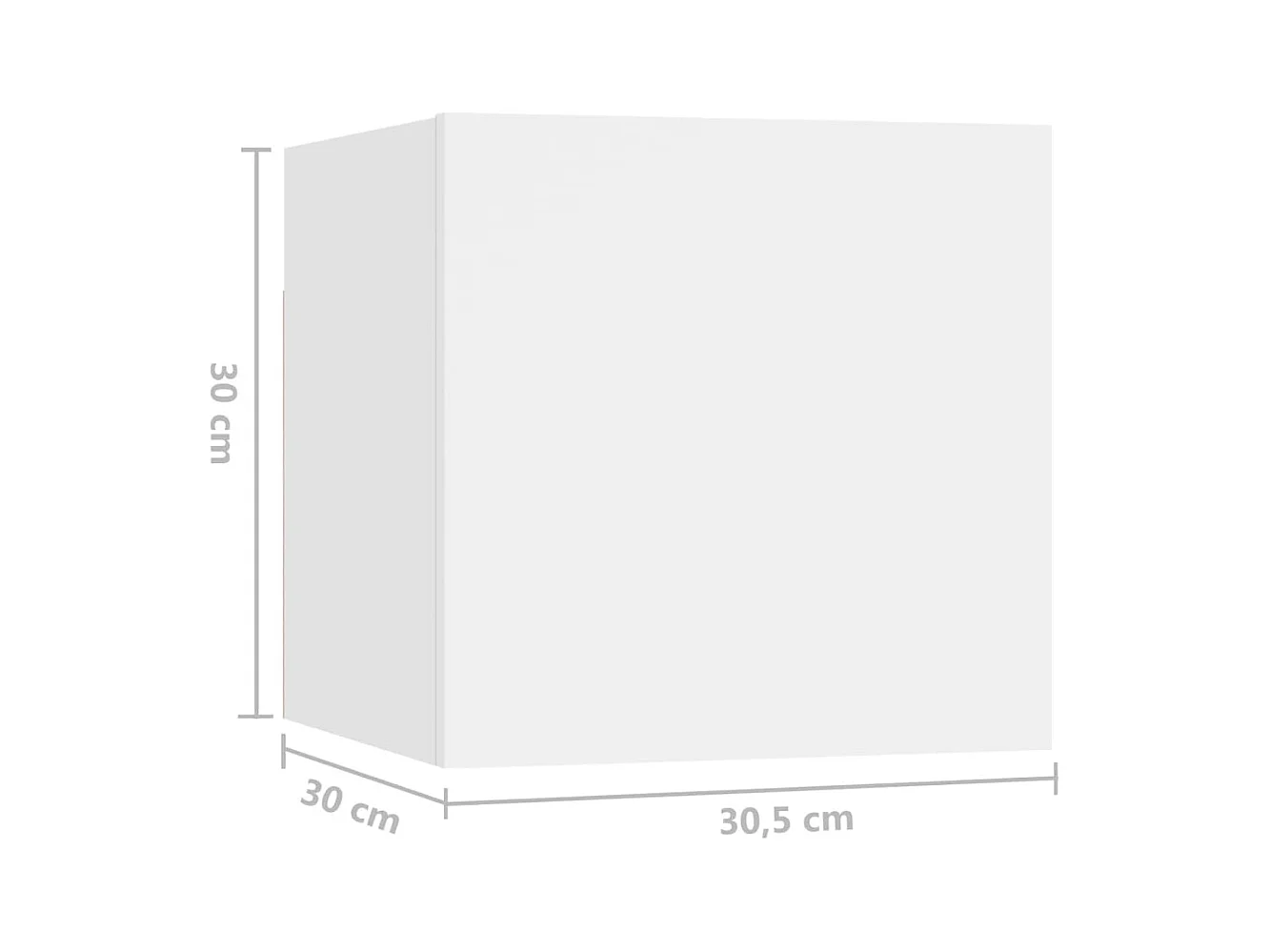 Ensemble de meuble TV 8 pcs Blanc Aggloméré