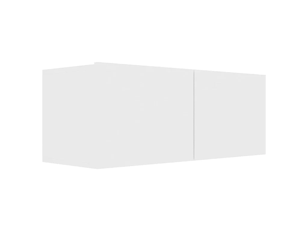 Ensemble de meuble TV 8 pcs Blanc Aggloméré