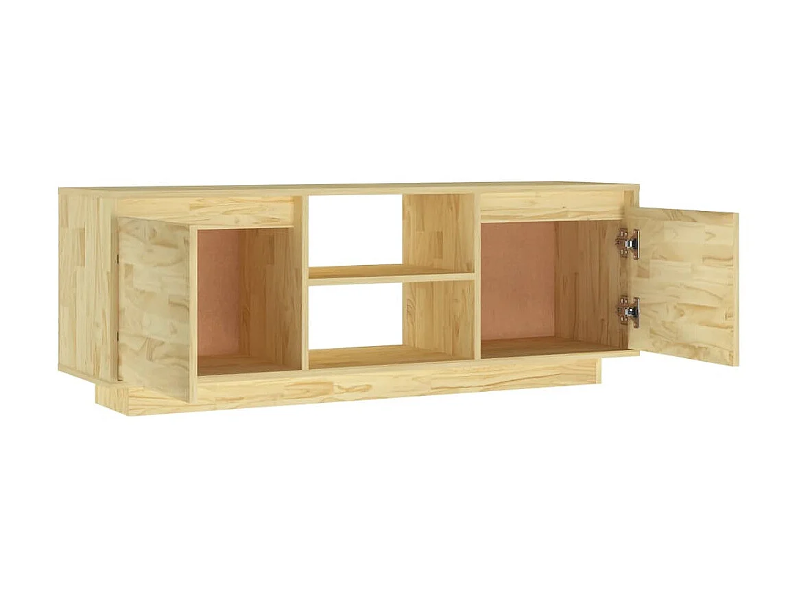 Meuble TV 110x30x40 cm bois de pin massif