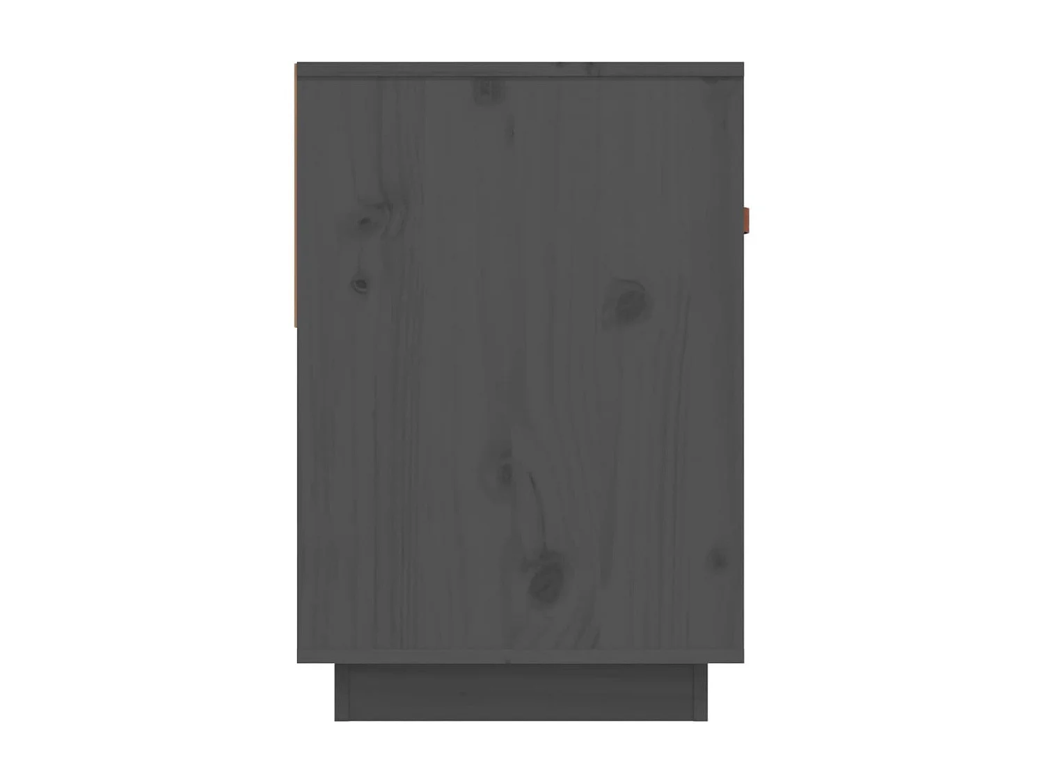 Meuble TV Gris 90x40x60 cm Bois de pin massif