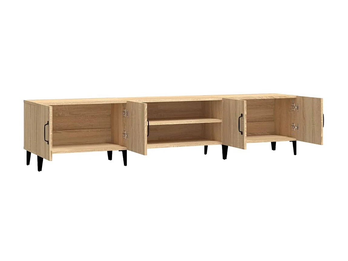 Meubles TV chêne sonoma 180x31,5x40 cm bois d'ingénierie