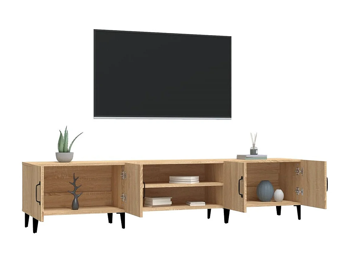 Meubles TV chêne sonoma 180x31,5x40 cm bois d'ingénierie