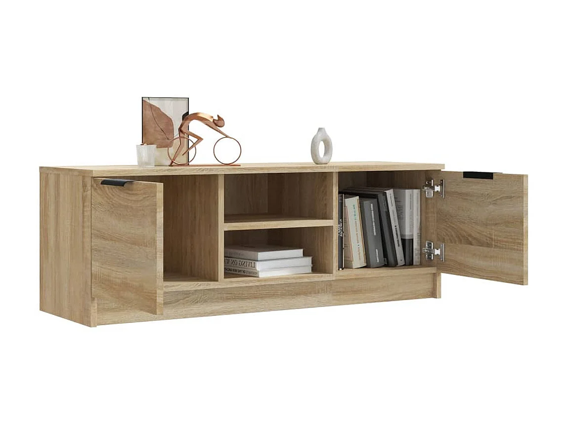 Meuble TV Chêne sonoma 102x35x36,5 cm Bois d'ingénierie