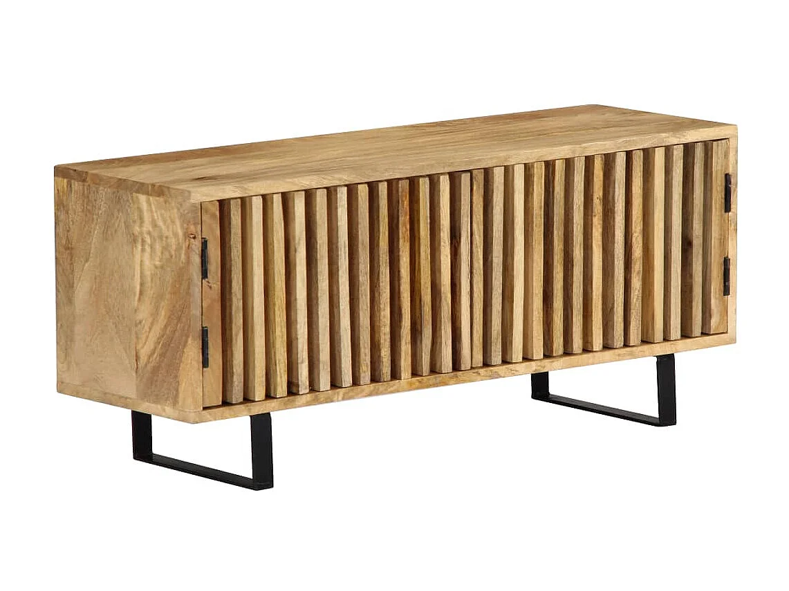 Meuble TV 90 x 30 x 40 cm Bois de manguier massif