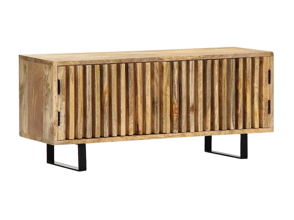 Meuble TV 90 x 30 x 40 cm Bois de manguier massif