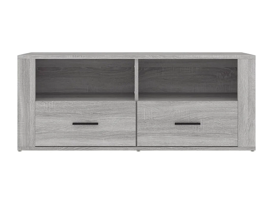 Mueble TV Sonoma gris 100x35x40 cm Madera contrachapada