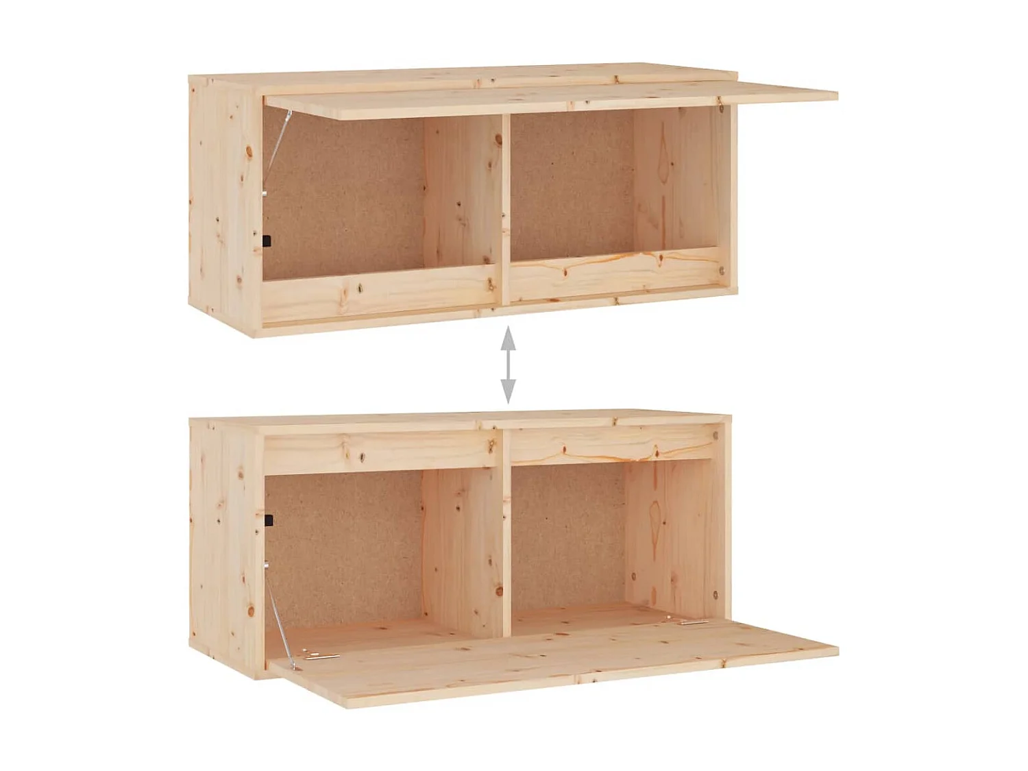 TV-meubel 3 stuks Massief grenenhout