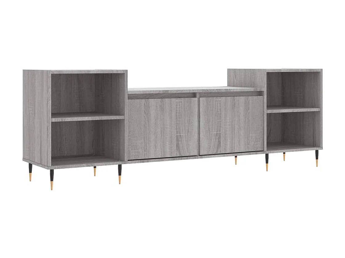 Mobile TV Sonoma grigio 160x35x55 cm MDF
