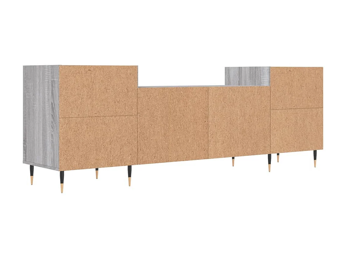 Mobile TV Sonoma grigio 160x35x55 cm MDF