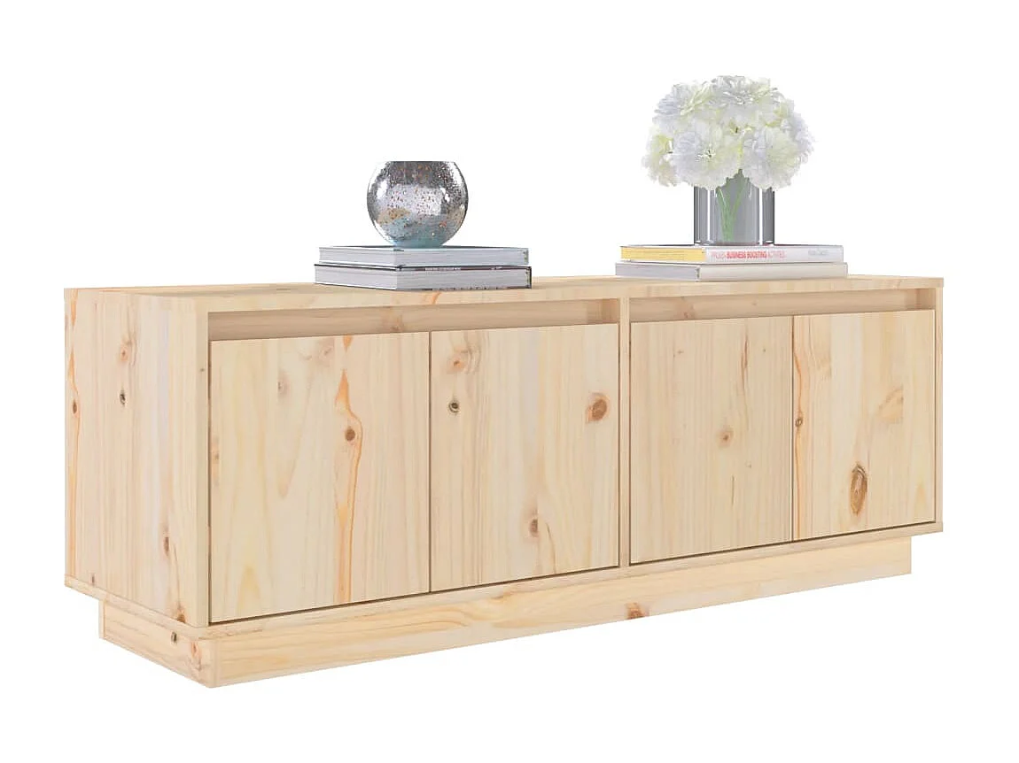 Meuble TV 110x34x40 cm Bois de pin massif