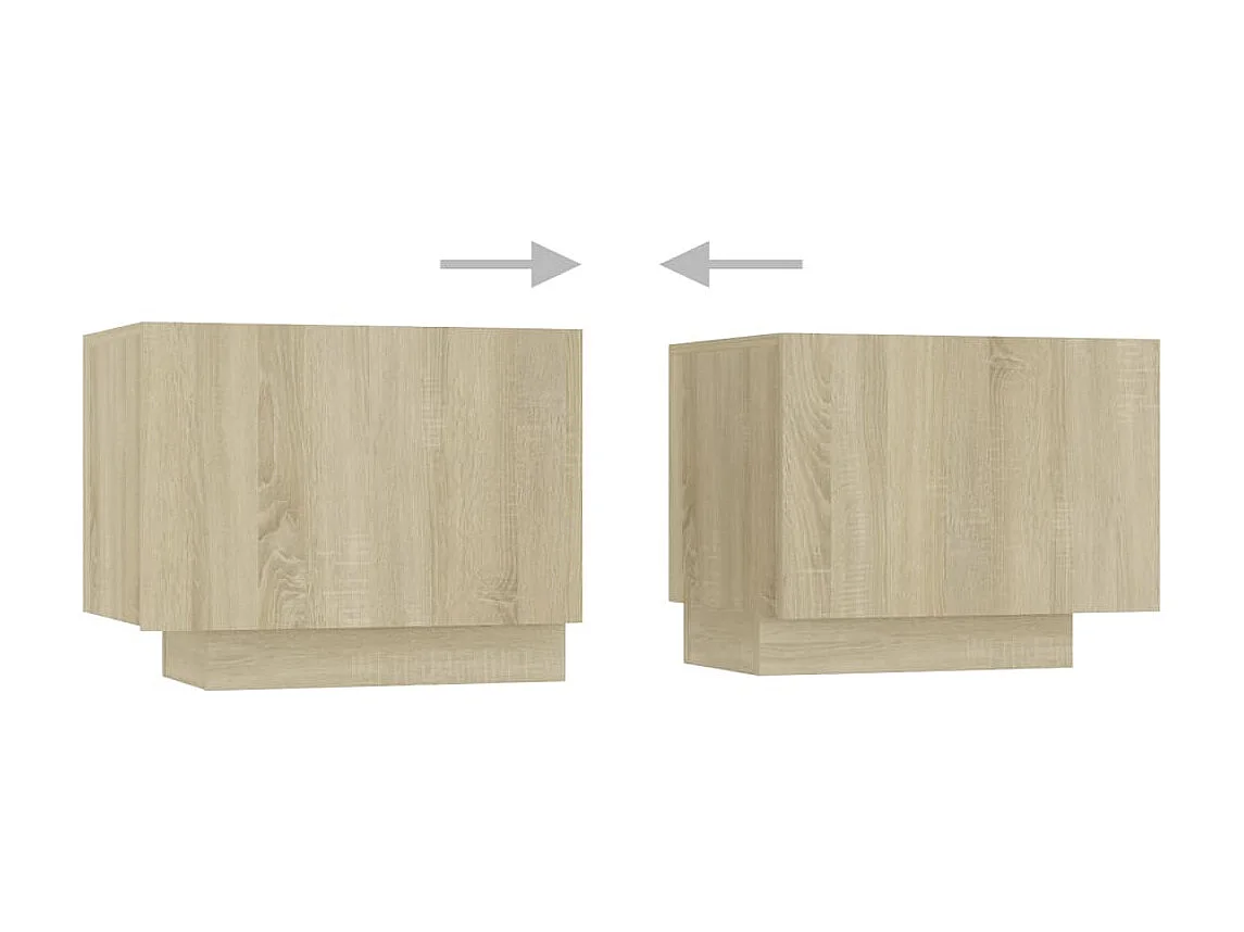 Meuble TV avec lumières LED Chêne sonoma 180x35x40 cm