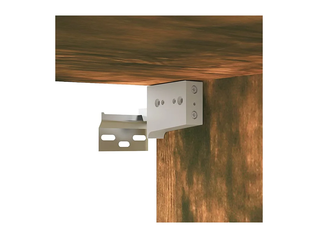 2-delige tv-standaardset gerookt eiken bewerkt hout