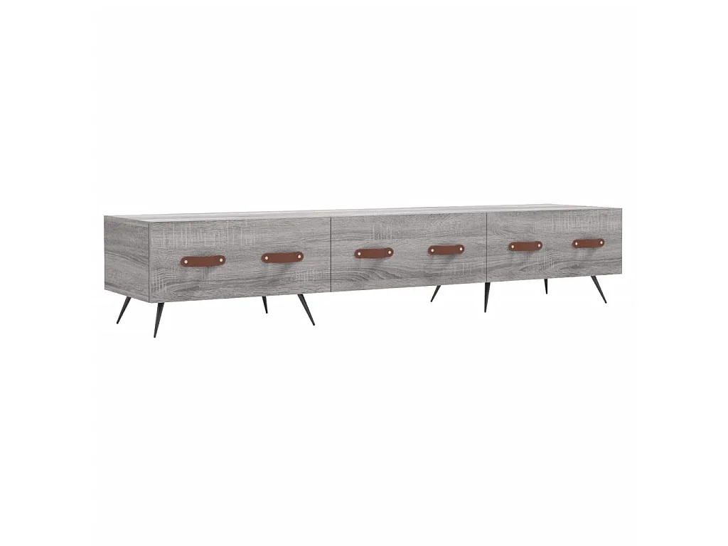 Meuble TV sonoma gris 150x36x30 cm bois d'ingénierie