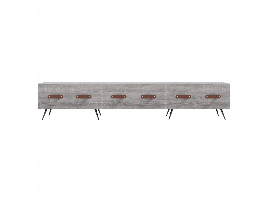 Meuble TV sonoma gris 150x36x30 cm bois d'ingénierie