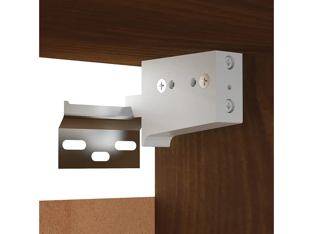 Mobile TV a parete Rovere marrone 30,5x30x30 cm