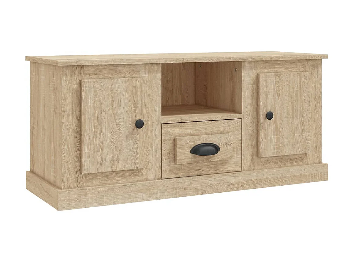 Meuble TV chêne sonoma 100x35,5x45 cm bois d'ingénierie