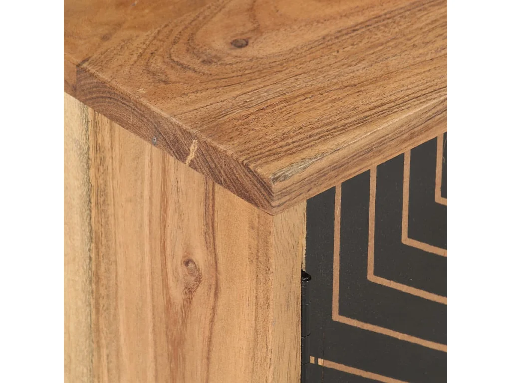 Meuble TV 115x30x39 cm Bois d'acacia massif