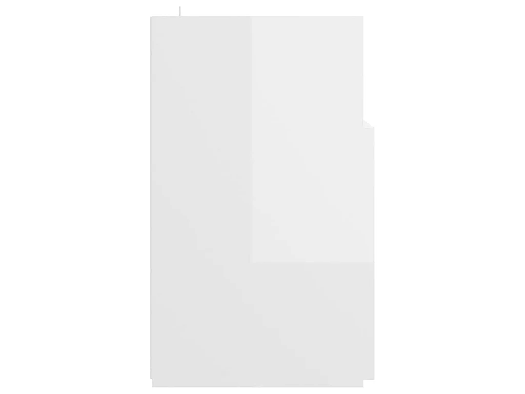 Meuble TV avec lumières LED blanc brillant 120x30x50 cm