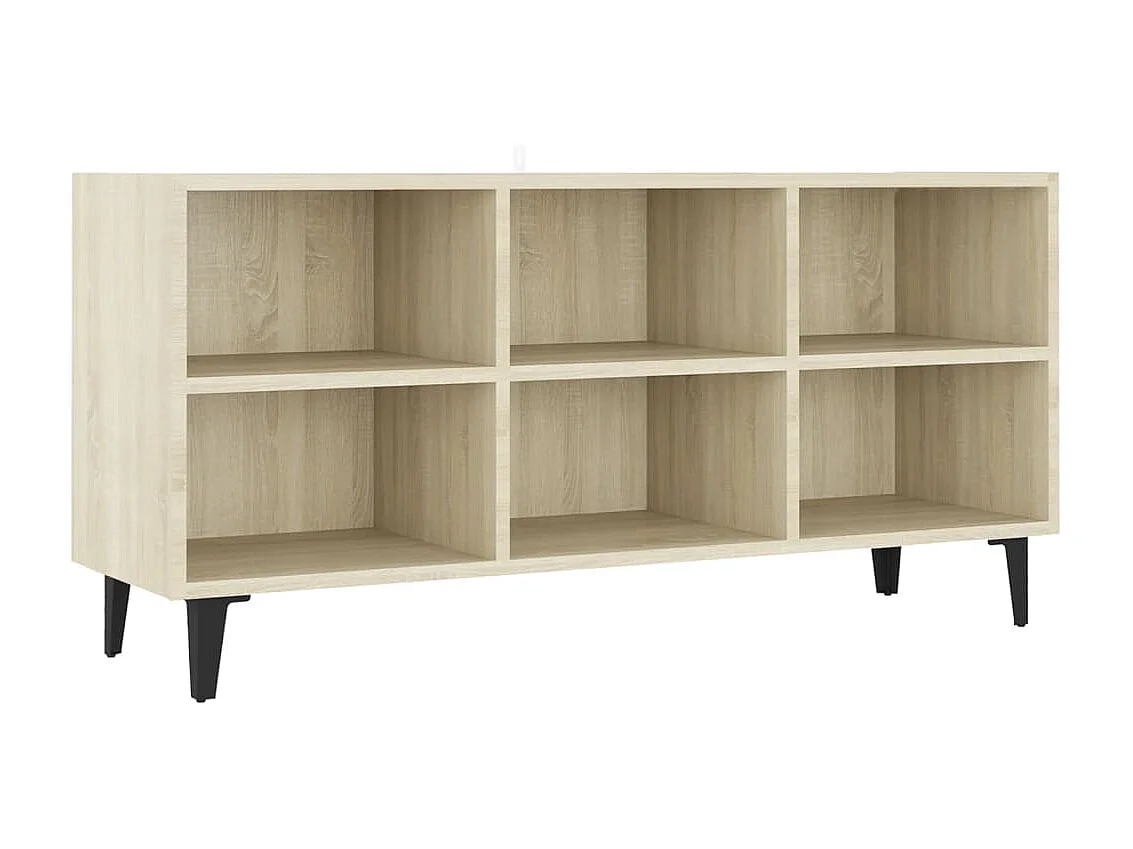 Meuble TV avec pieds en métal Chêne sonoma 103,5x30x50 cm
