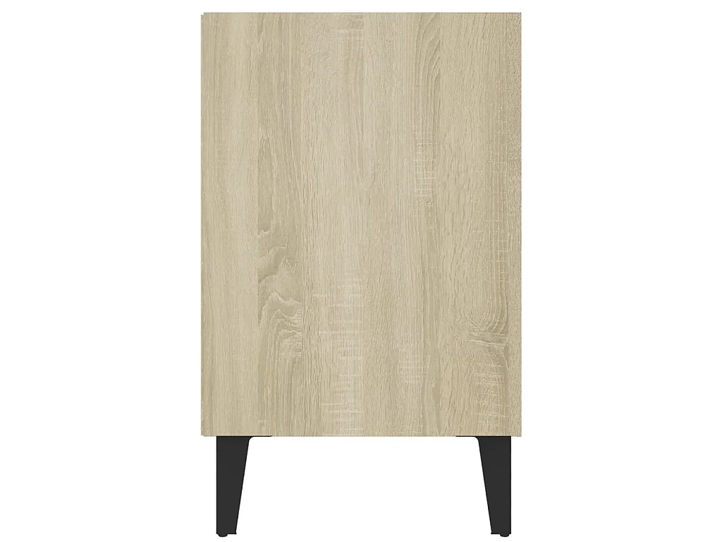 Meuble TV avec pieds en métal Chêne sonoma 103,5x30x50 cm