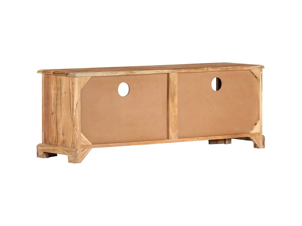 TV-meubel Massief acaciahout 110x30x40 cm Bruin
