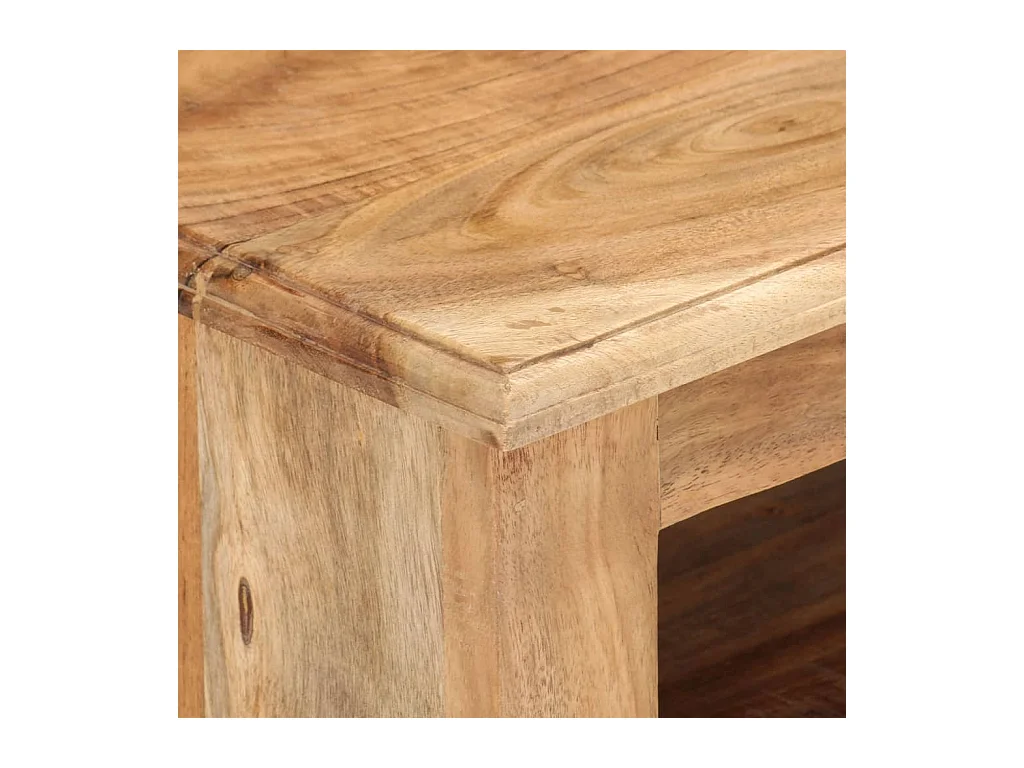 TV-meubel Massief acaciahout 110x30x40 cm Bruin