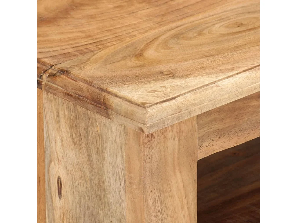 TV-meubel Massief acaciahout 110x30x40 cm Bruin