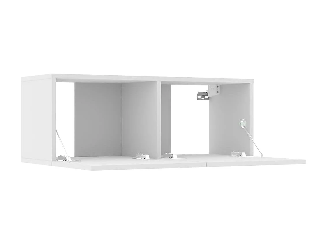 Ensemble de meubles TV 6 pcs Blanc Bois d'ingénierie