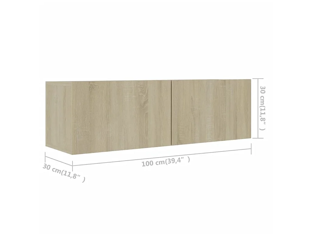 6-teiliges TV-Schrank-Set Sonoma-Eiche Spanplatte