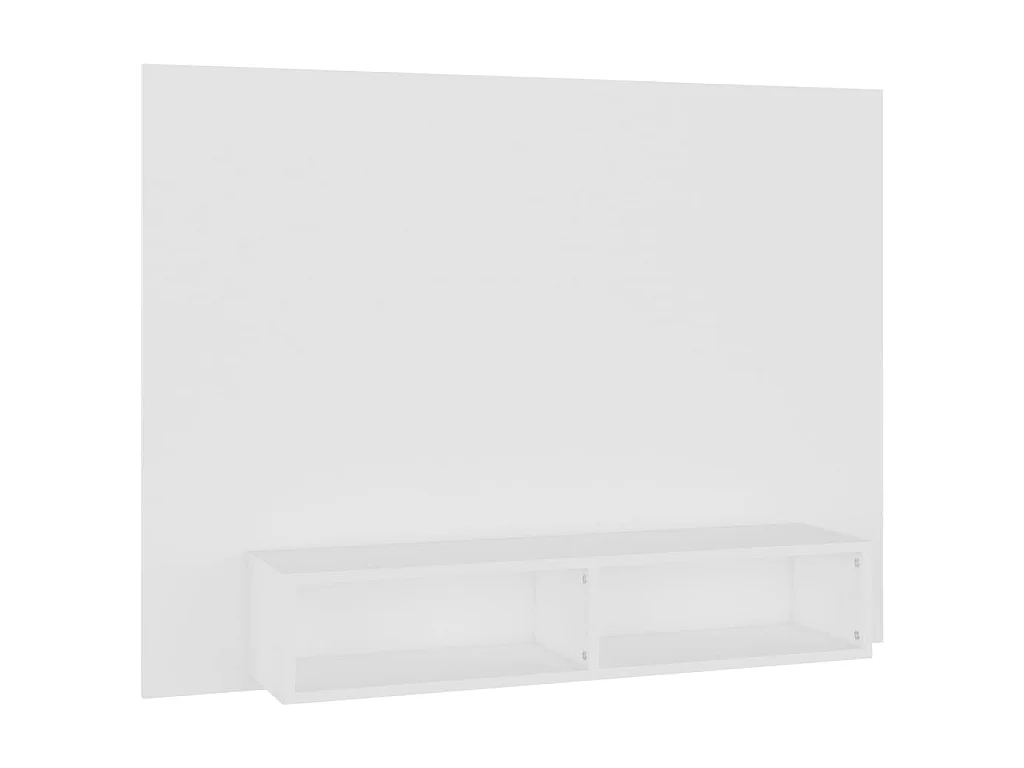 Mobile TV a parete Bianco 120x23,5x90 cm in truciolare