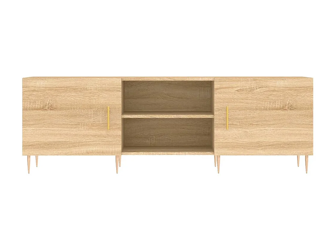 Meuble TV chêne sonoma 150x30x50 cm bois d'ingénierie