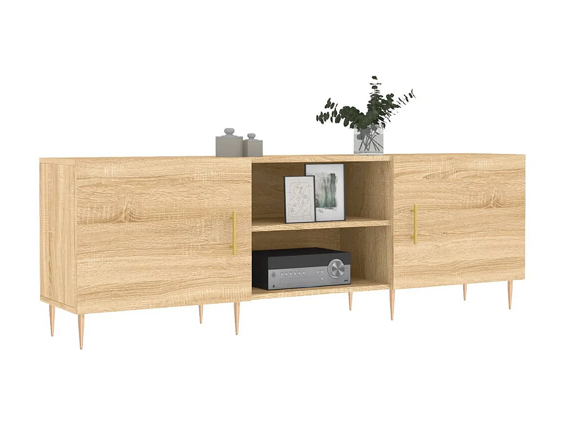 Sonoma eiken tv-meubel 150x30x50 cm samengesteld hout