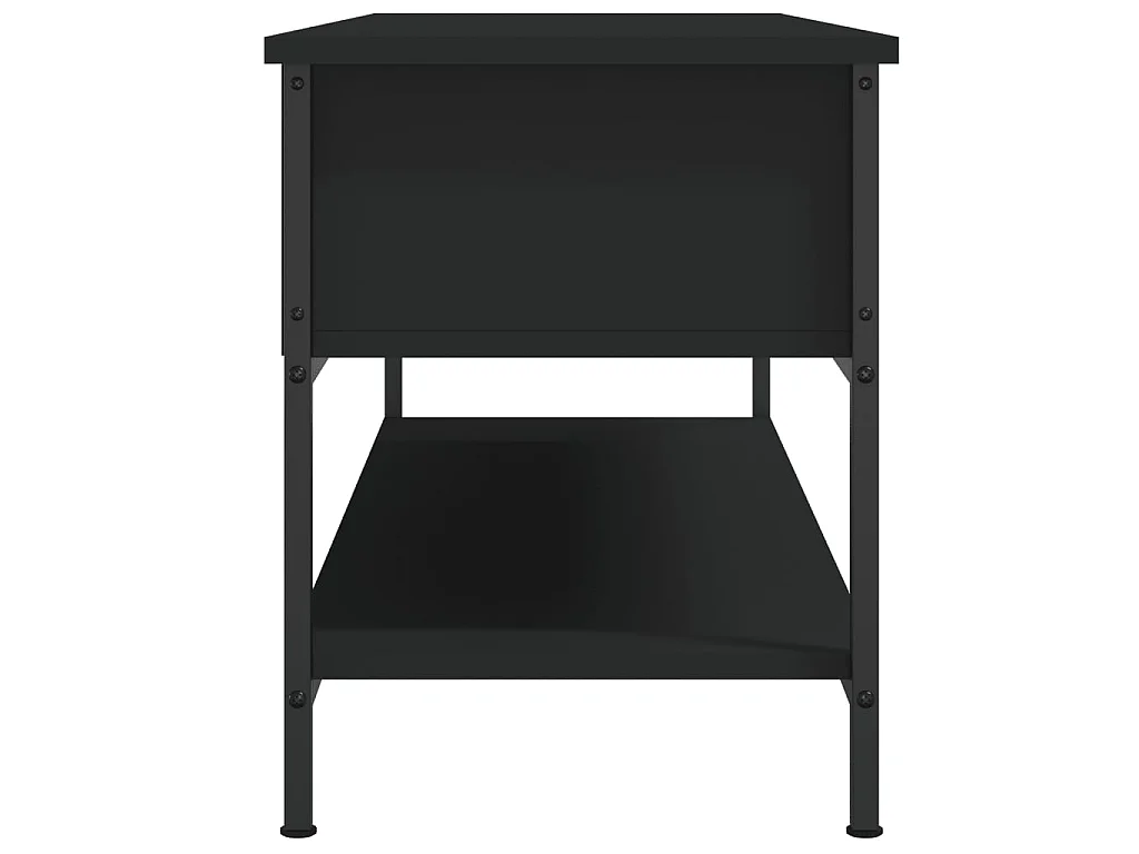 Zwart tv-meubel 100x35x45 cm samengesteld hout