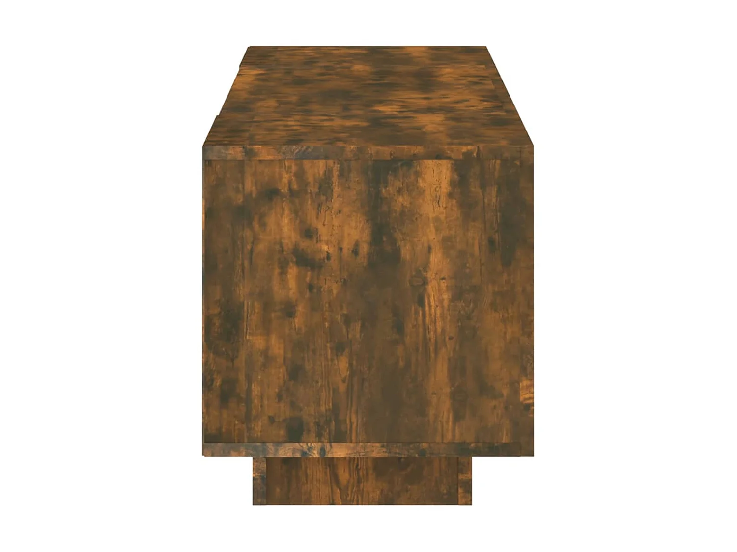 Mobile TV con luci LED Rovere affumicato 160x35x40 cm