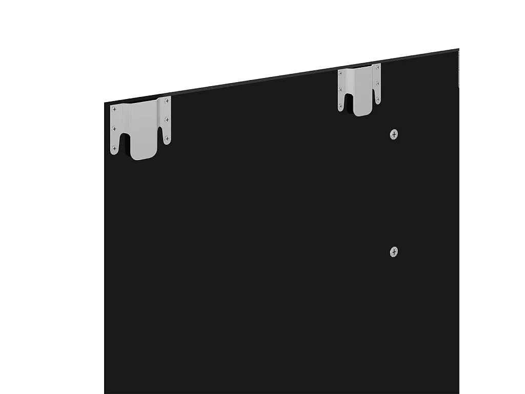 Mueble TV de pared Aglomerado negro brillo 102x23,5x90 cm
