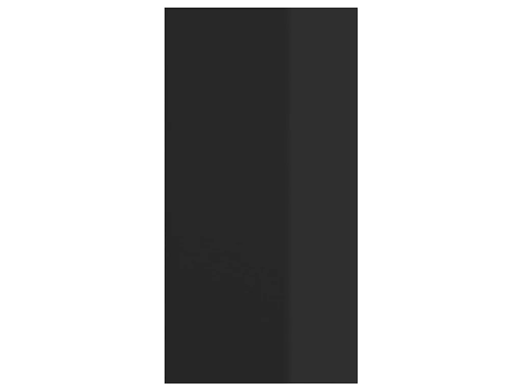 Meuble TV mural Noir brillant 37x37x72 cm Aggloméré