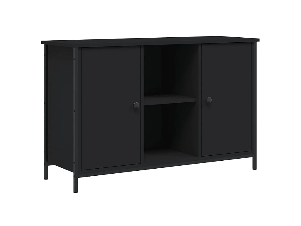 Mobile TV nero 100x35x65 cm in derivati del legno