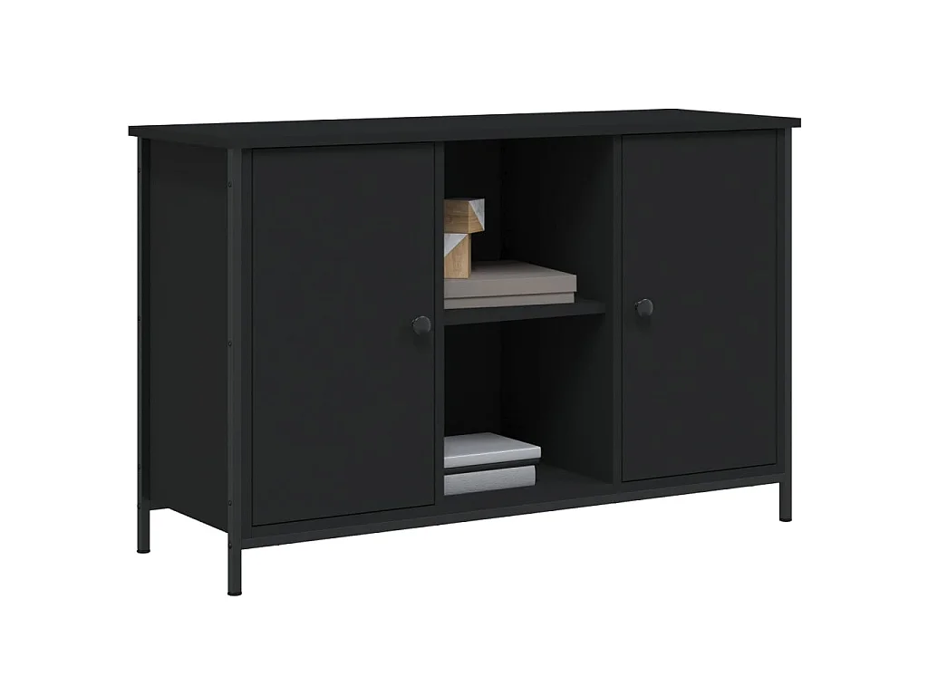 Mobile TV nero 100x35x65 cm in derivati del legno