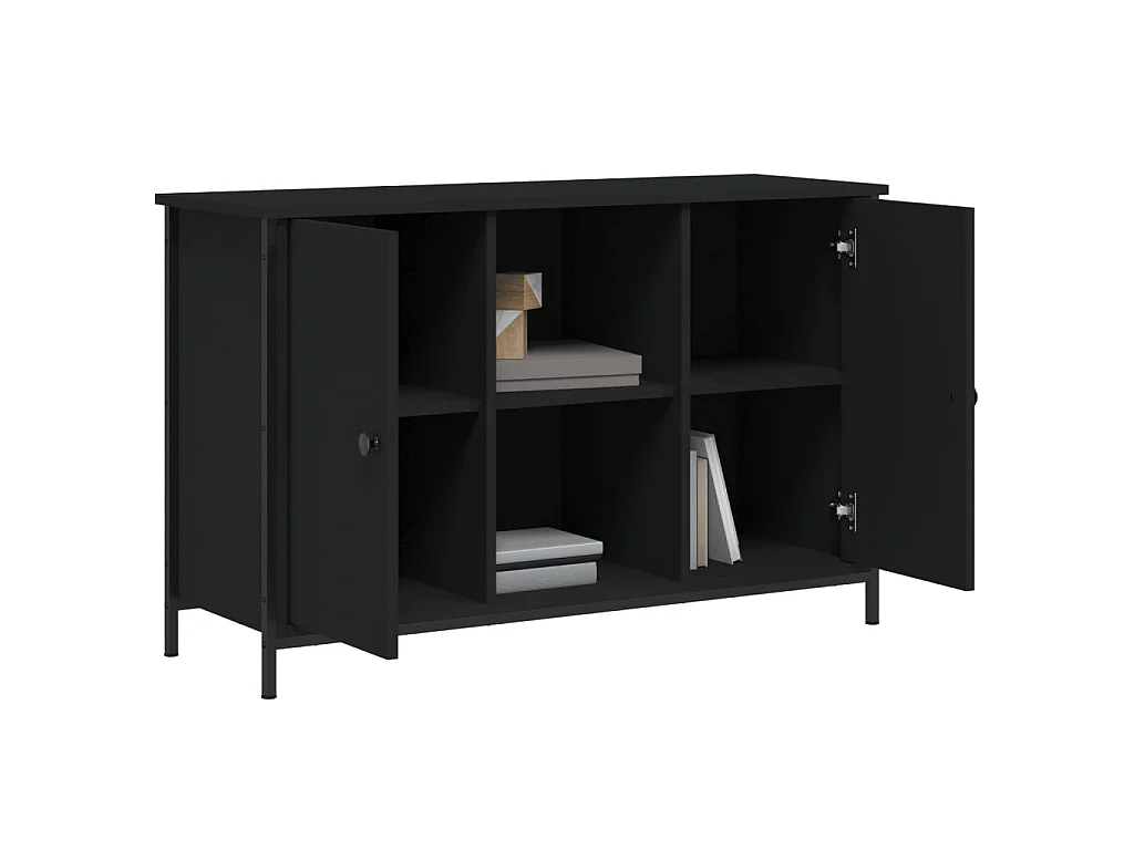 Mobile TV nero 100x35x65 cm in derivati del legno