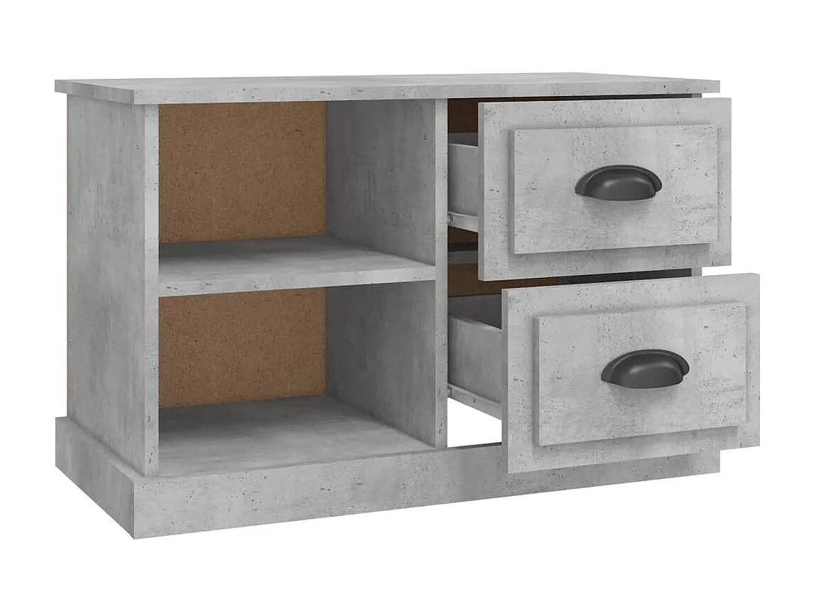 Mueble TV gris cemento 73x35,5x47,5 cm madera contrachapada