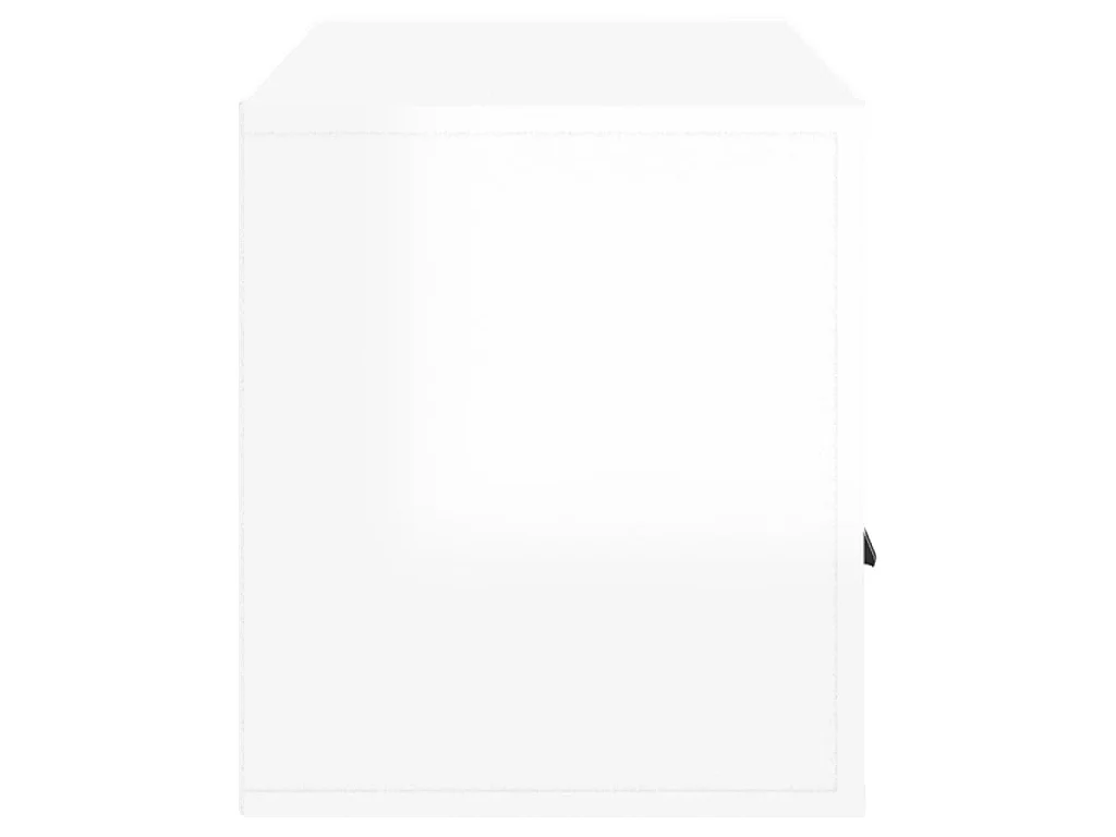 Mueble TV Blanco brillo 100x35x40 cm Madera contrachapada