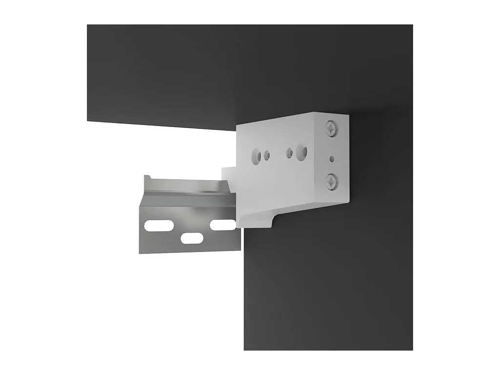 Meubles TV suspendus 2 pcs Noir 60x30x30 cm
