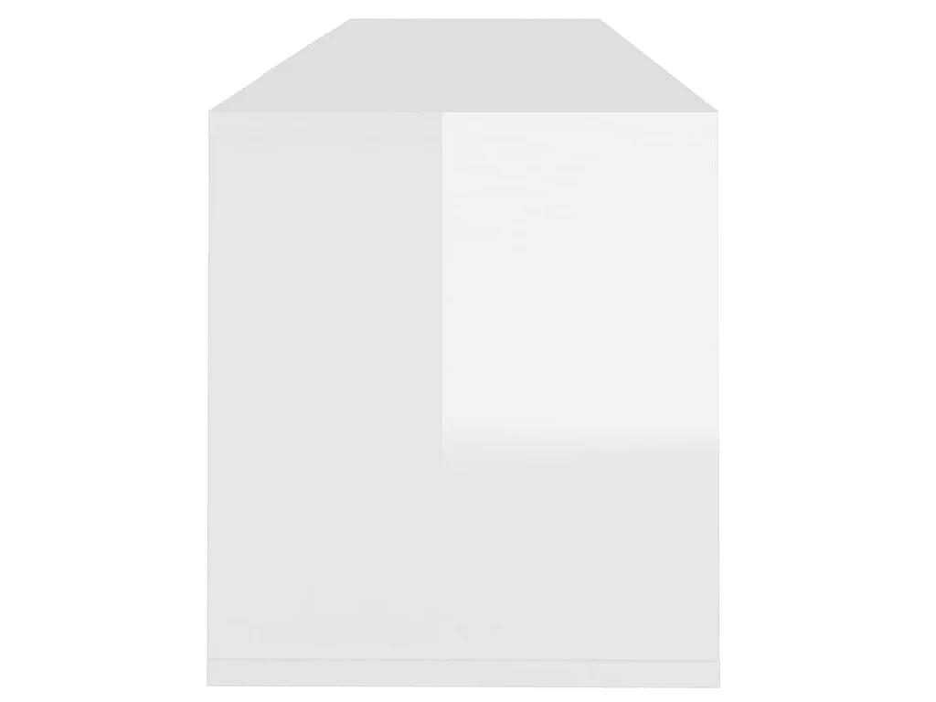 TV-Schrank Weiß glänzend 120x30x40,5 cm Spanplatte