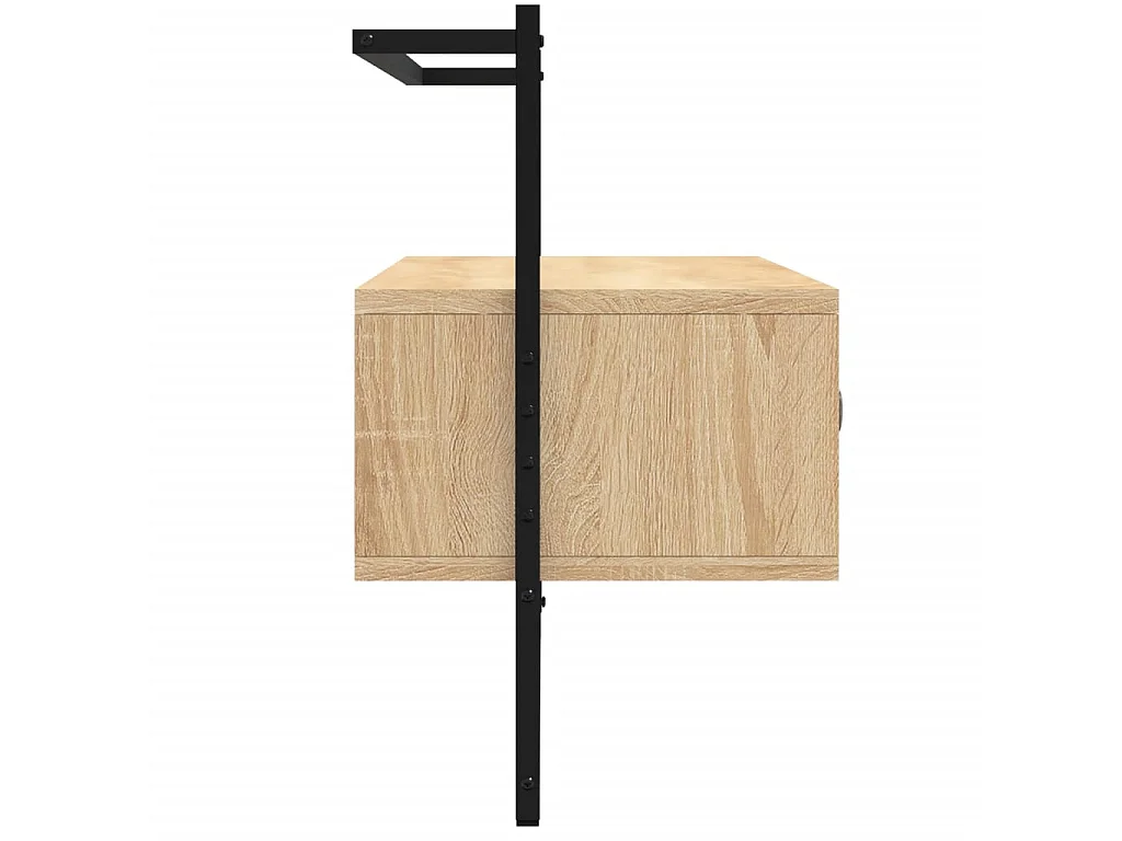 Mueble TV suspendido roble Sonoma 100,5x30x51 cm madera contrachapada